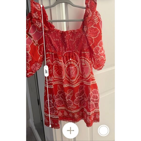 NWOT FARM Rio Summer Sunrise Cotton Mini Dress, XS $280 - Picture 10 of 10
